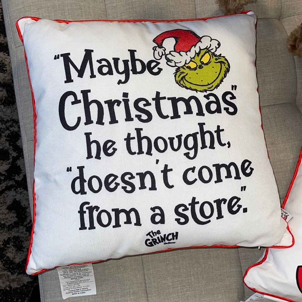 Grinch Pillow